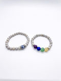 White Feldspar Chakra Bracelet